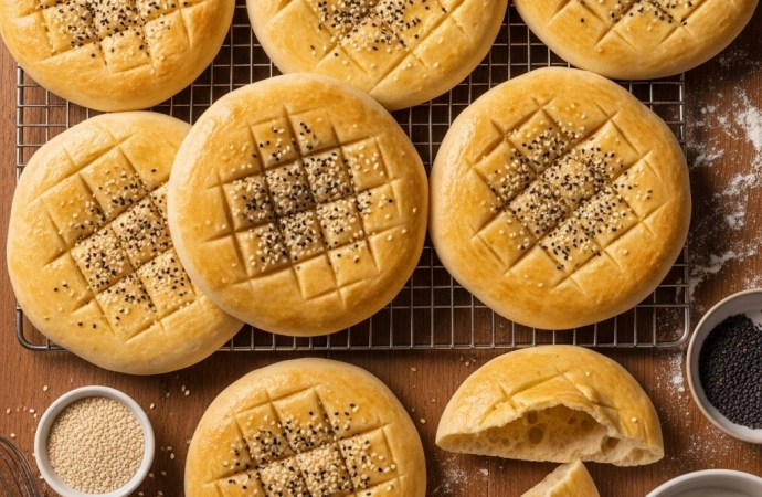 Przepis na bułki do kebaba typu Gemüsekebap (Dönerbrot/Pide)