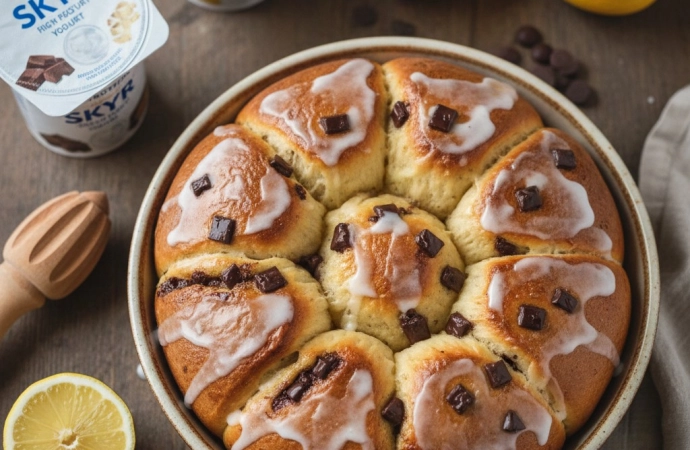 Puszyste i Zdrowe: Bułki Maślane ze Skyrem i Czekoladą